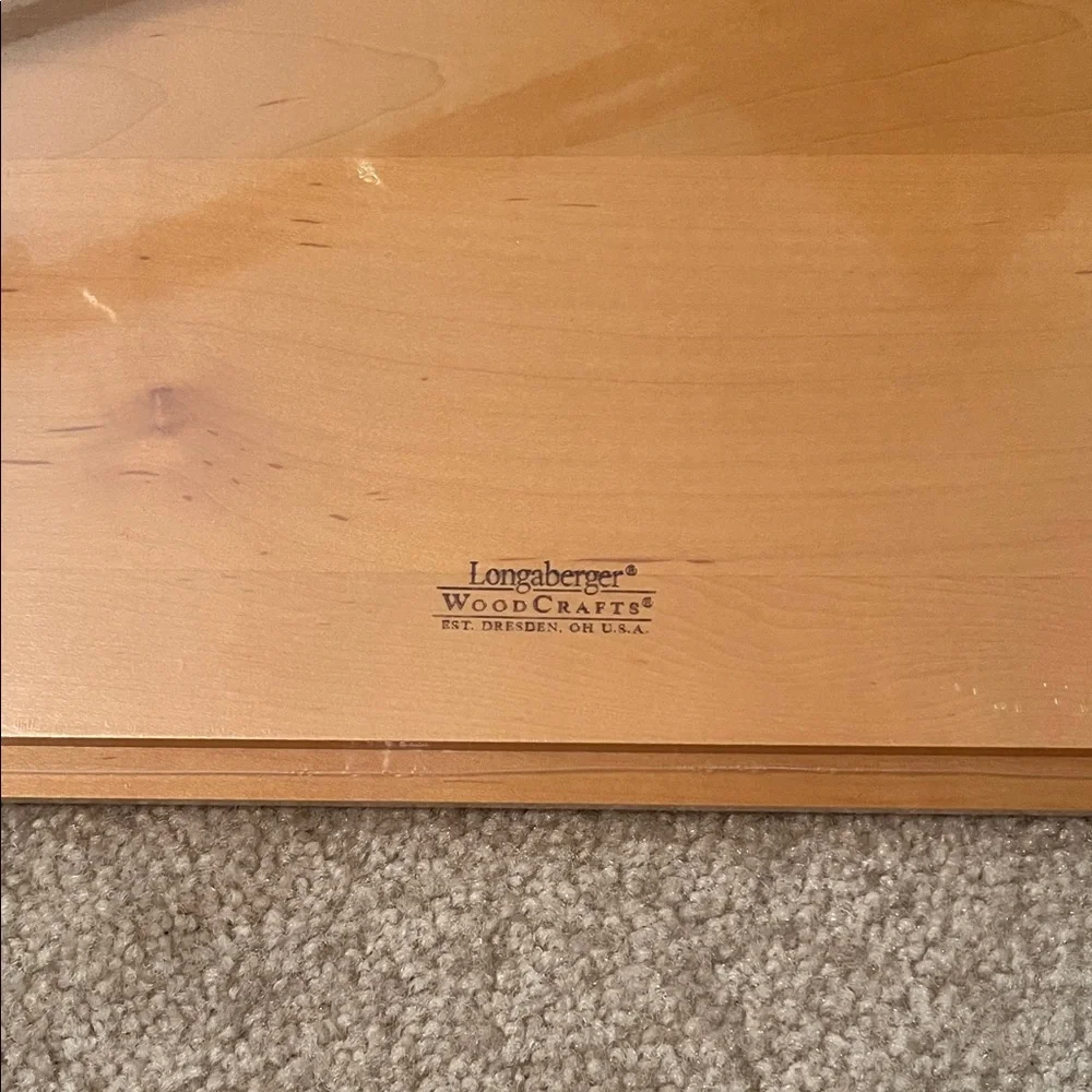 Longaberger Maple WoodCrafts Utility Shelf and towel rod